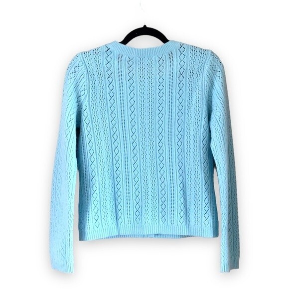 Vintage Pendleton Wool Blend Light Blue Button Up Cardigan Size Small - Picture 2 of 5